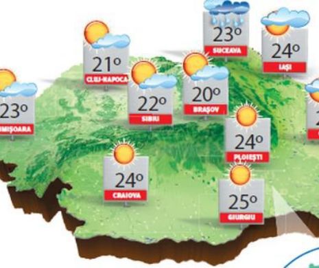 Vreme frumoasă cu temperaturi de vară la sfârșitul lunii septembrie | PROGNOZA METEO