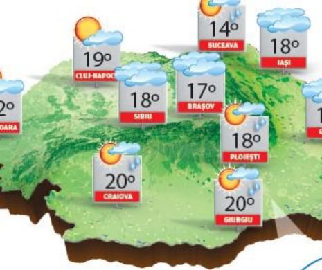 Vremea se menține mult mai rece decât ar fi normal și din peisaj nu lipsesc precipitațiile | PROGNOZA METEO
