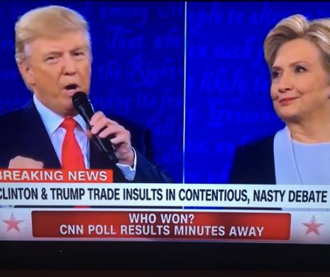 HILLARY CLINTON și DONALD TRUMP - DEZBATERE CU ACUZAȚII DURE. Cei doi candidați la președinția SUA au dezbătut situația AMANTELOR și IMPLICAREA RUSIEI