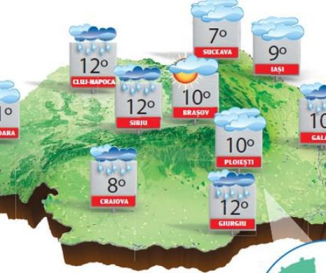 Vreme foarte rece pentru această perioadă, cu minime care coboară până la -1 grad Celsius în unele zone | PROGNOZA METEO