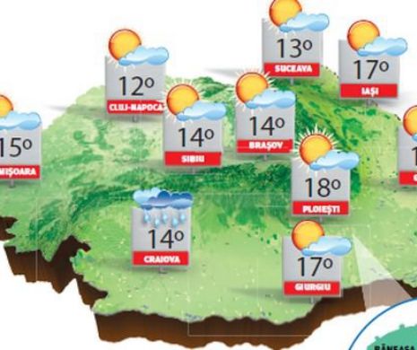 Vremea va fi mai rece decât în mod obișnuit în primul weekend din octombrie | PROGNOZA METEO