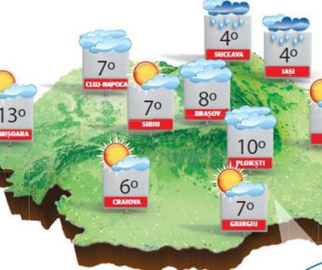 Cerul va fi noros, dar temperaturile diurne vor caracteriza o vreme caldă | PROGNOZA METEO