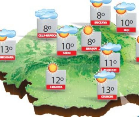 Ploi sau burniță pe arii extinse, ninsori la munte, local ceață și intensificări ale vântului | PORGNOZA METEO
