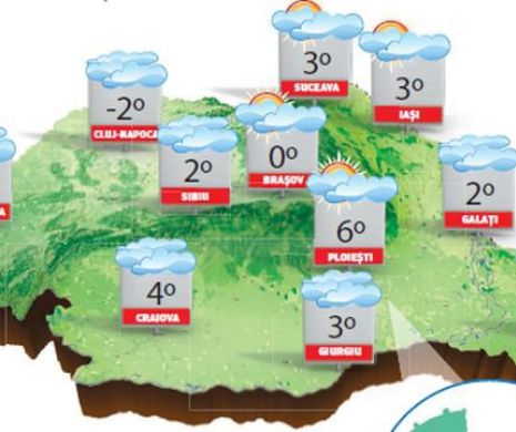 De Crăiun, doar în Transilvania sunt condiții să ningă, în rest, precipitațiile vor fi mixte | PROGNOZA METEO