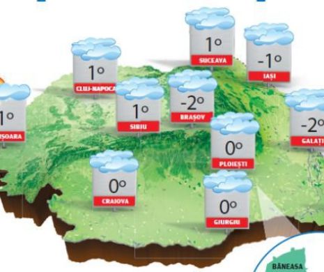 În următoarele două zile, temperaturile diurne se vor situa peste mediile perioadei | PROGNOZA METEO