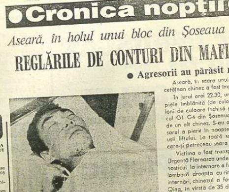 Chinez omorât cu un glonț orb | MEMORIA EVZ