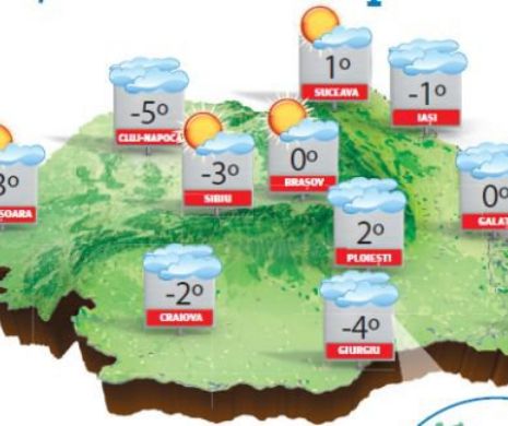 În zi de sărbătoare, doar la deal și la munte, cerul va fi senin, în rest, rămâne acoperit | PROGNOZA METEO