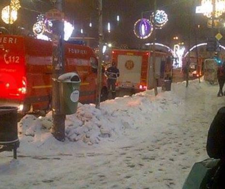 Incendiu în Bucureşti, într-un bloc de la Piata Romană
