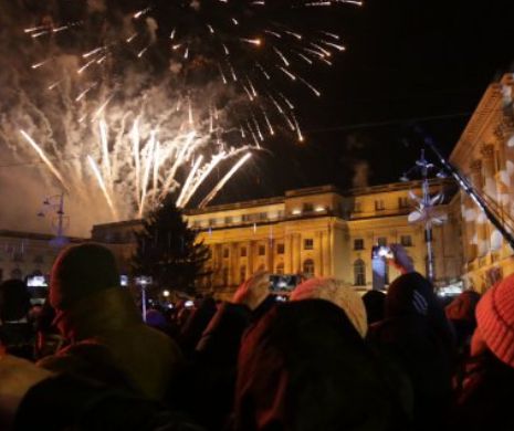 Revelion cu peripetii in centrul Capitalei! Scena, in pericol sa ia foc de la un lampion al dorintelor