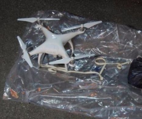 Livrare „specială” pentru deţinuţii unui penitenciar din Piteşti. O dronă cu droguri descoperită deasupra închisorii