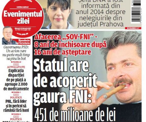 Miercuri, 22 februarie 2017