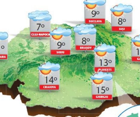 Primăvara își face încălzirea cu temperaturi maxime de până la 15 grade Celsius | PROGNOZA METEO
