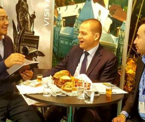 Victor Ponta, la masă cu Gheorghe Falcă. Voie bună ca între "colegi"