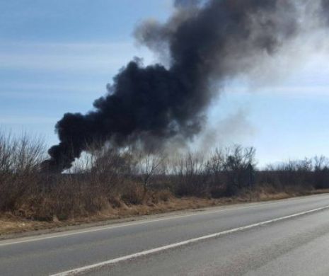 20 de incendii de miriște au avut loc în județul Brașov, numai în ultimele 24 de ore