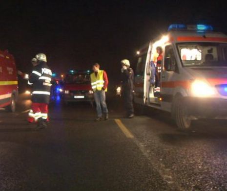 DN 7 este blocat! Un TIR cu azotat de amoniu, COLIZIUNE cu un cap de pod