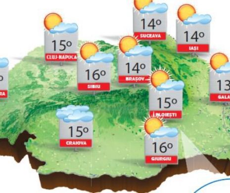 În majoritatea regiunilor, urmează un weekend cu vreme frumoasă și caldă | PROGNOZA METEO