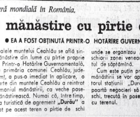 Pe Ceahlău, singura mânăstire cu pârtie de schi din lume | MEMORIA EVZ