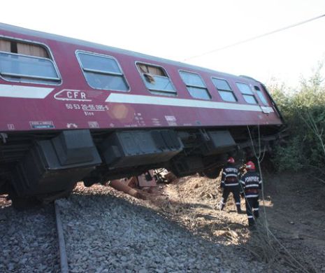 PERICOL pe șine! Anchetatorii au stabilit de ce s-a răsturnat trenul lângă Baia Mare