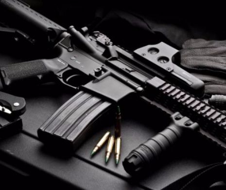 Poliția în alertă. Zeci de arme aruncate pe un câmp