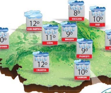 Vremea va fi închisă și temporar va ploua, iar vântul va sufla moderat cu unele intensificări | PROGNOZA METEO