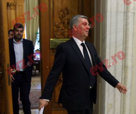 Zgonea și-a lăsat butonii la Parlament