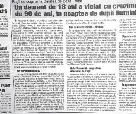 Femeie de 90 de ani, violată în noaptea de după Înviere | Memoria EVZ