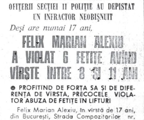 Un dezaxat de 17 ani a violat șase fetițe cu vârste între 8 și 10 ani | MEMORIA EVZ
