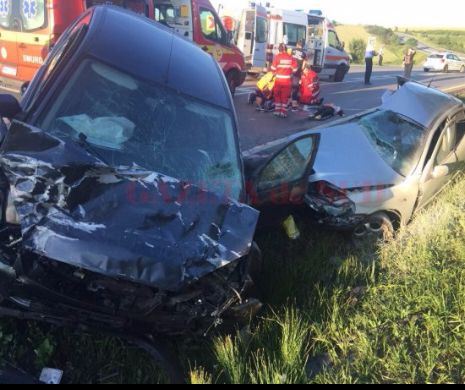 ACCIDENT PE DN65 soldat cu DOI MORŢI