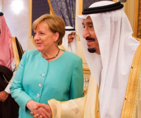 Cum s-a îmbrăcat Angela MERKEL la întâlnirea cu regele SAUDIT - VIDEO