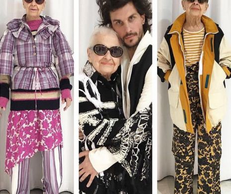 De "Bravo ai stil"!  Are 95 de ani, dar pozează ca un model profesionist