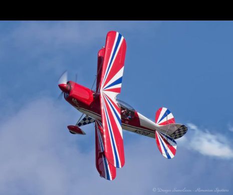 Senzație la mitingul aviatic din Timișoara: zboară Skybolt of Romania, unicul avion biplan din țară I FOTO