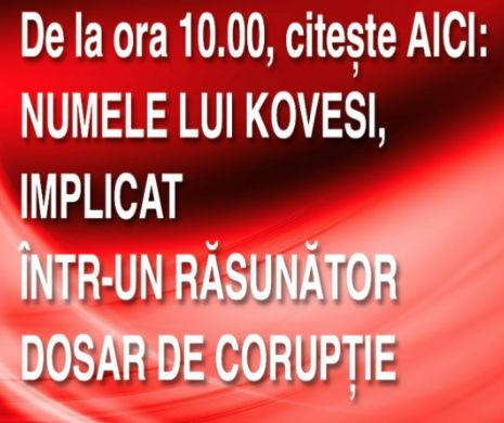 Numele lui Kovesi, implicat într-un răsunător dosar de corupţie