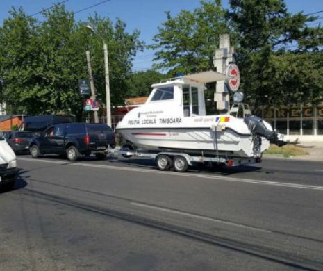 Poliția Locală Timișoara va patrula noaptea cu șalupa pe Bega