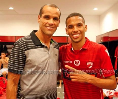Surpriză pentu dinamoviști, după jocul cu Bilbao. Legendarul Rivaldo a mers ÎN VESTIARUL „câinilor” | FOTO
