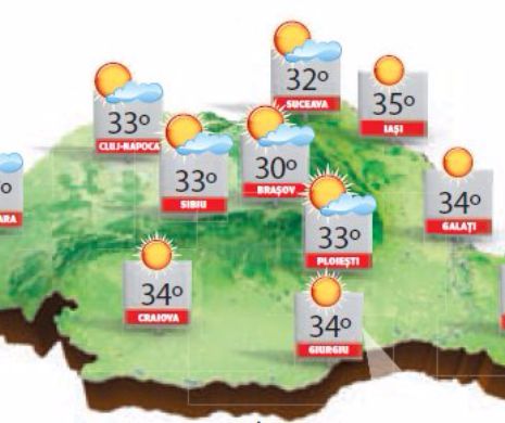 Valul de căldură si disconfortul termic fac legea în weekend, mai ales în regiunile vestice