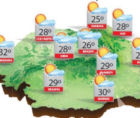 Vreme predominant frumoasă cu unele înnorări și vânt slab | PROGNOZA METEO