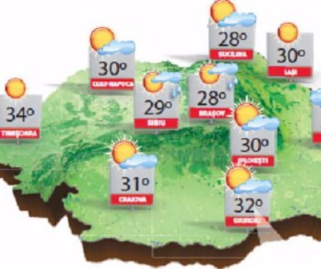 ANM are noi avertizări METEO. Zilele și ZONELE țintă