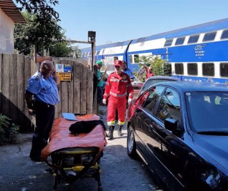 Două persoane, călcate de tren la Eforie Sud. Femeia, decedată