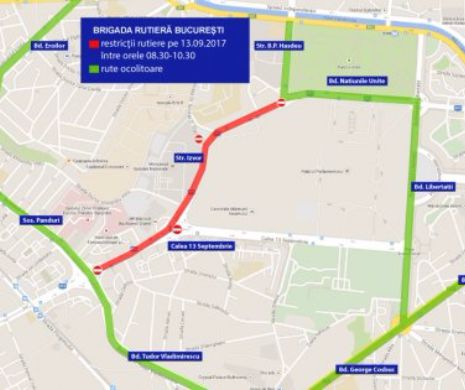 Ziua Pompierilor RESTRICȚIONEAZĂ traficul în București. Vezi zonele unde NU se circulă