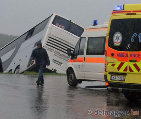 Accident CUMPLIT cu POLIȚIȘTI ROMÂNI în Ungaria! Număr IMENS de VICTIME