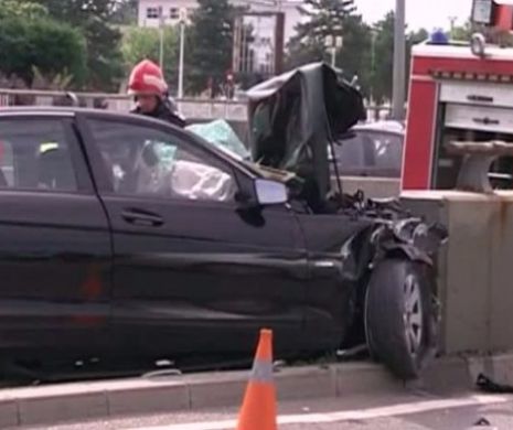 ACCIDENT în pasajul BĂNEASA. Traficul este BLOCAT