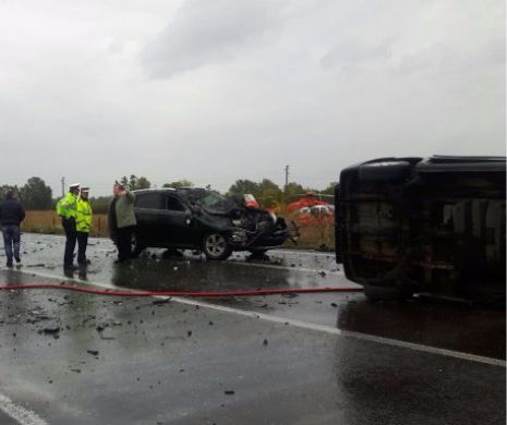 GRAV ACCIDENT RUTIER. Valea Oltului BLOCATĂ