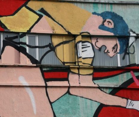 Luca di Maggio, unul din cei mai tari grafferi din lume a pictat un uriaș șa Timișoara I GALERIE FOTO