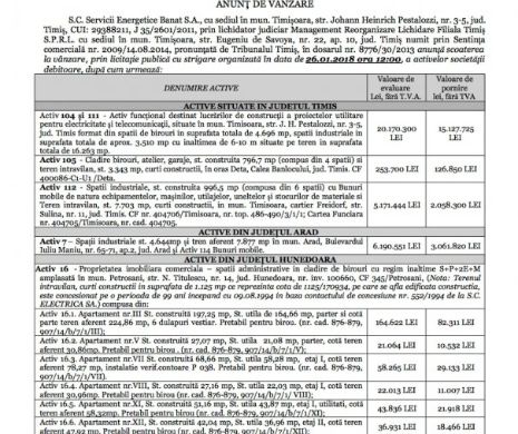 ANUNŢ DE VÂNZARE (P)