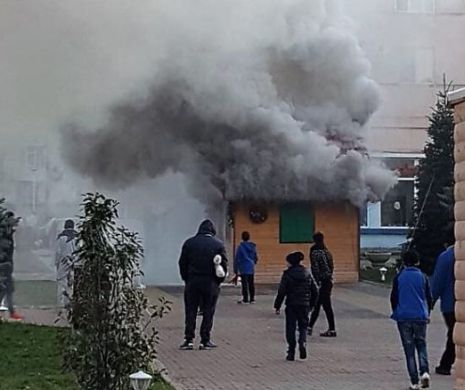 INCENDIU la CĂSUȚA lui MOȘ CRĂCIUN din Medgidia