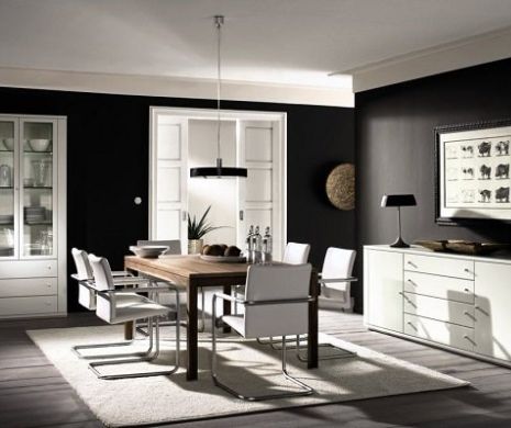 Decorarea casei în alb și negru