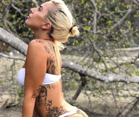 Lady Gaga și tatuajele ei făcute doar pe partea stângă
