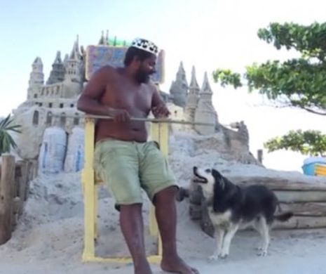REGE ÎN CASTEL de NISIP. Brazilianul a cucerit lumea cu povestea lui. Nici nu ştie de când NU A MAI PLĂTIT CHIRIE