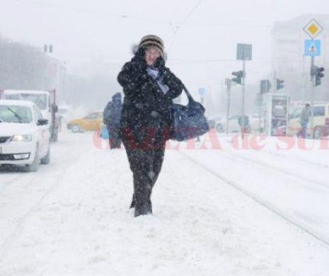 Doljul sub nămeţi: Zboruri anulate şi drumuri închise