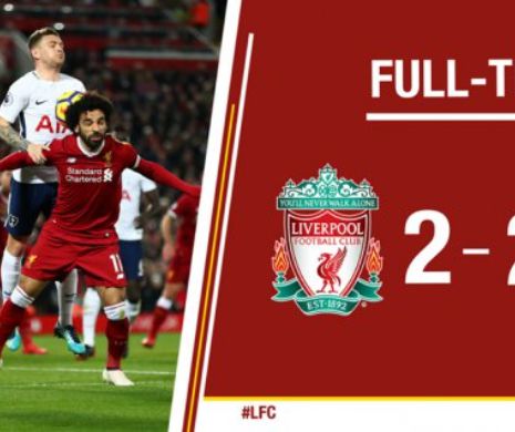 FOTBAL EUROPEAN. Meci de SENZAȚIE pe „Anfield Road”. Liverpool și Tottenham și-au ținut fanii într-o tensiune FANTASTICĂ